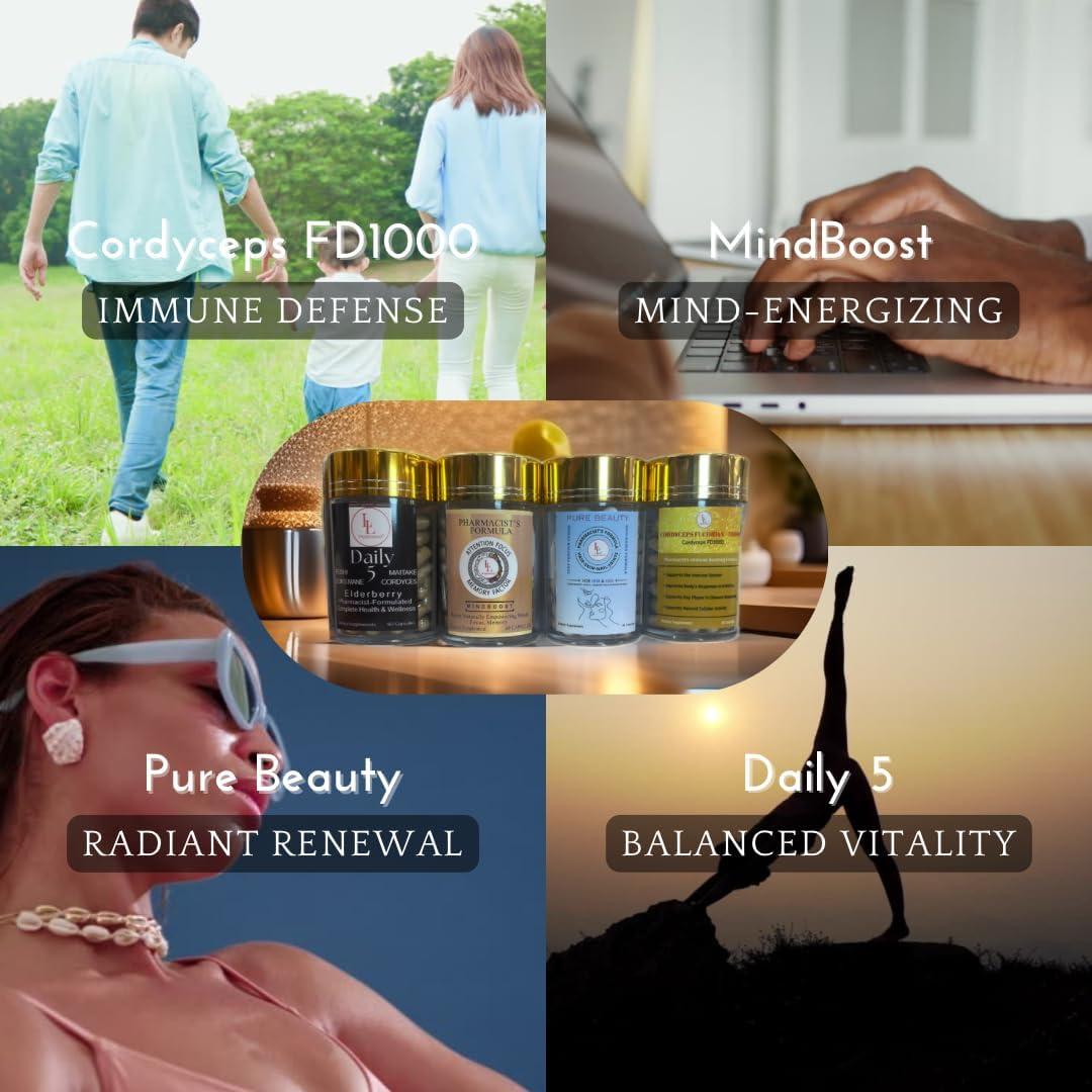 Cordyceps FD1000 L & L Suplemento | Potenciador Inmunológico | 60 Cápsulas