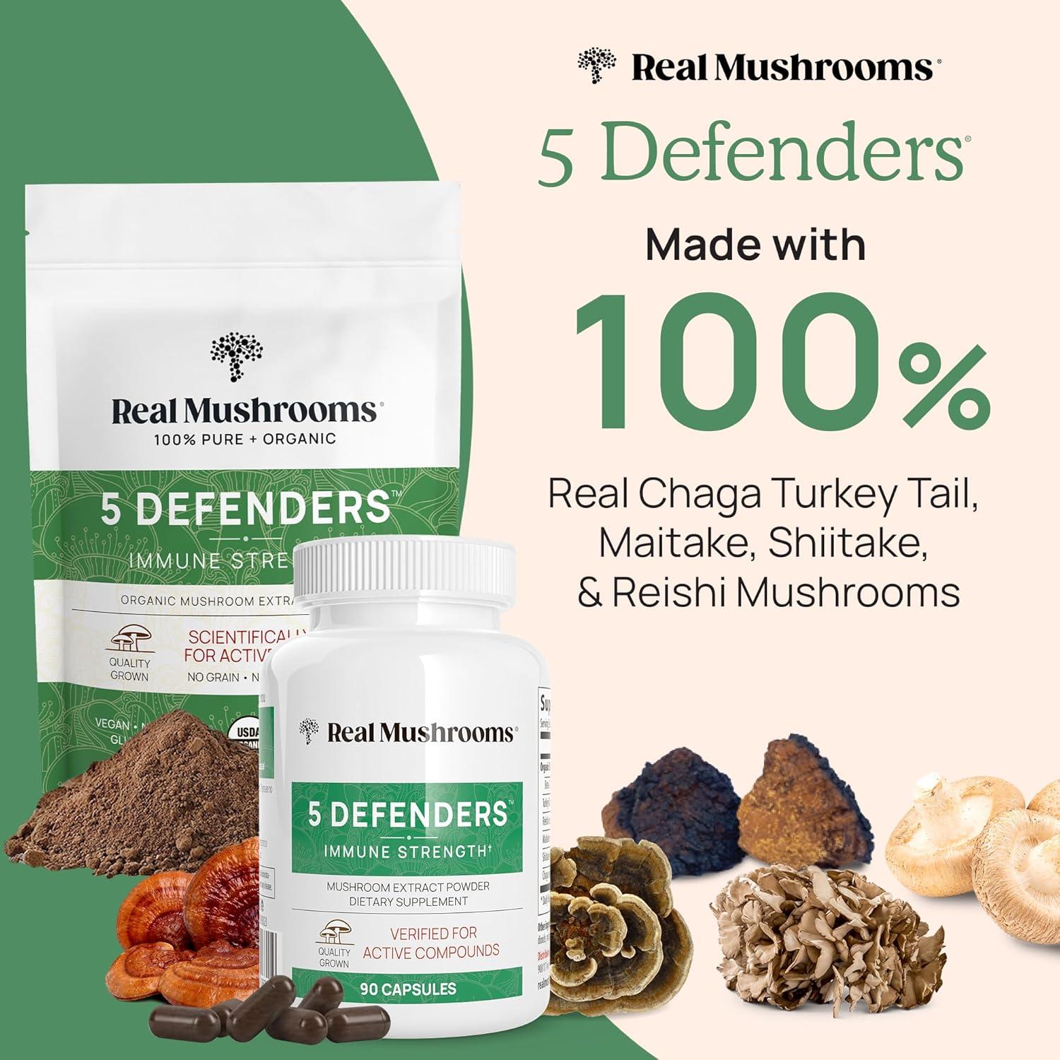 Real Mushrooms Complejo de Hongos 5 en 1 - 45g