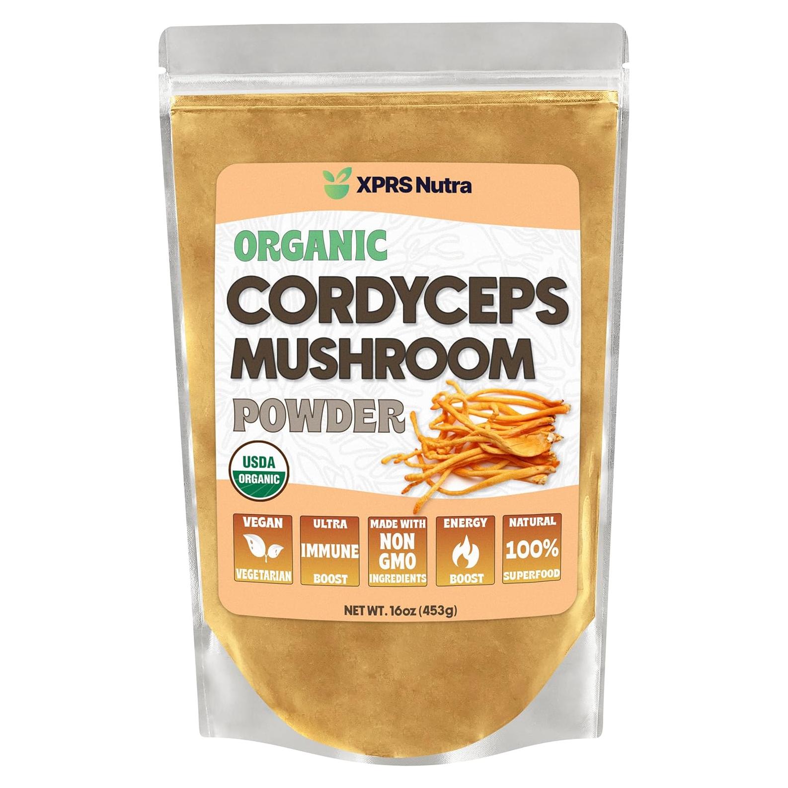 Polvo de Hongo Cordyceps Orgánico XPRS Nutra 453.6 g
