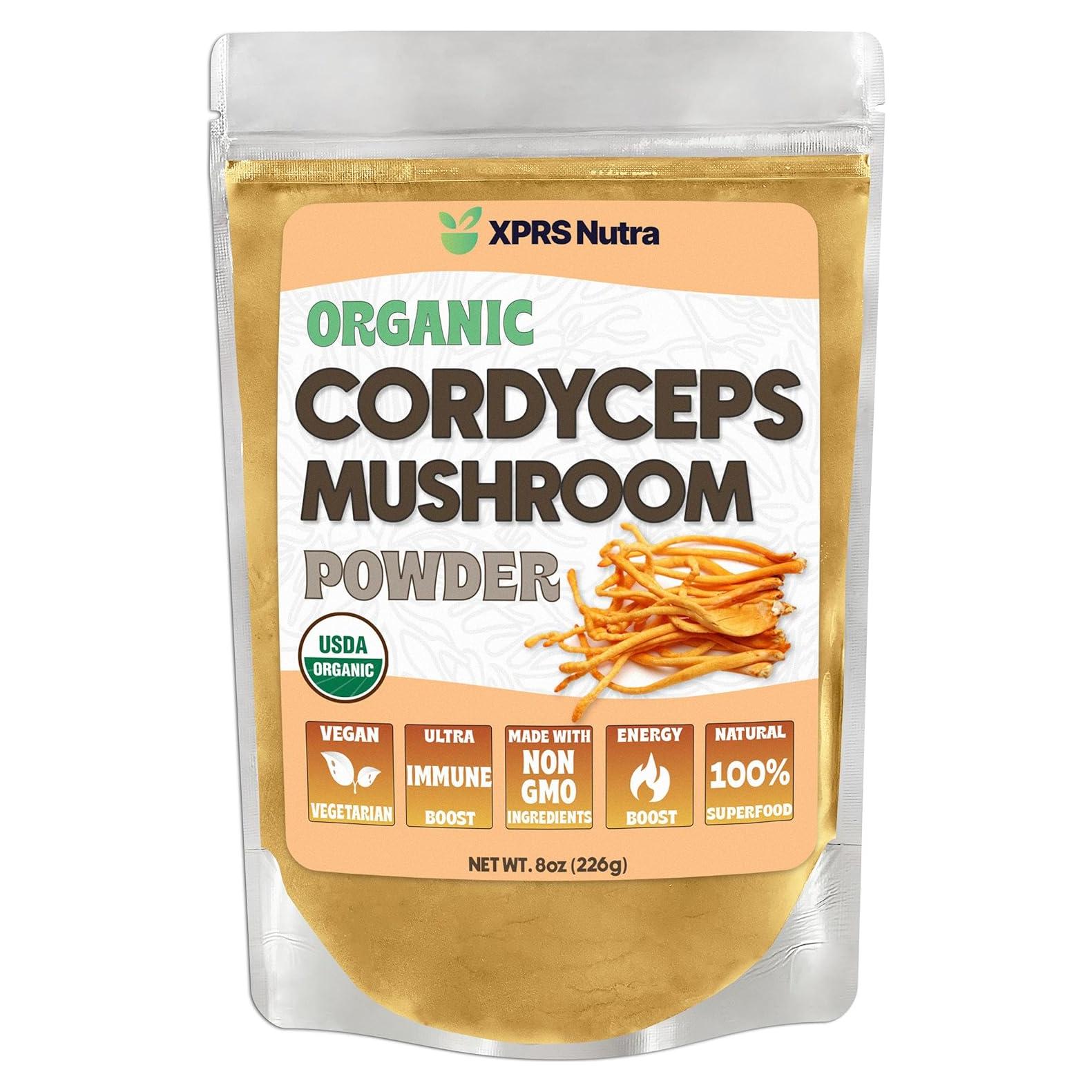 Polvo de Hongo Cordyceps Orgánico XPRS Nutra 226.8 g