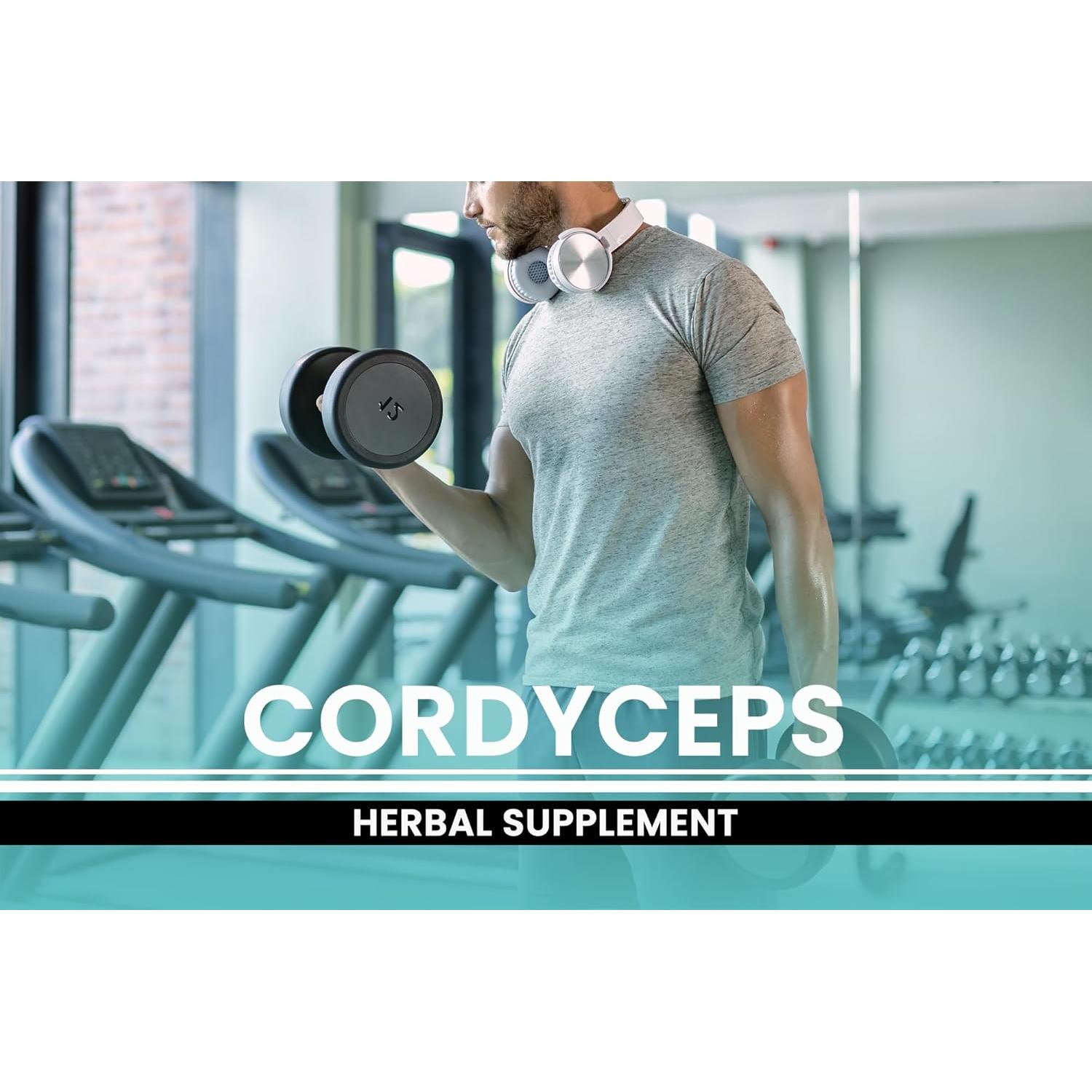 Cápsulas de Cordyceps Puras Ingredientes Originales 365 Unidades