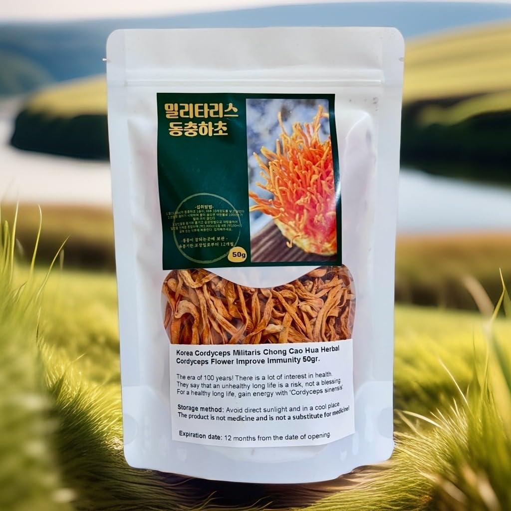 Cordyceps Militaris Seco 50g - Hongo Herbal Coreano