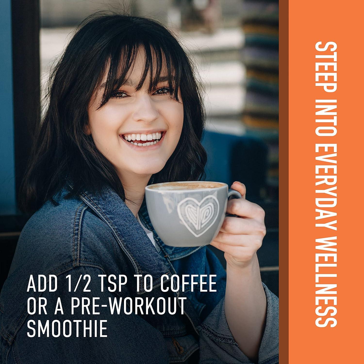 Suplemento en polvo de hongo Cordyceps orgánico Steep Into It 45g