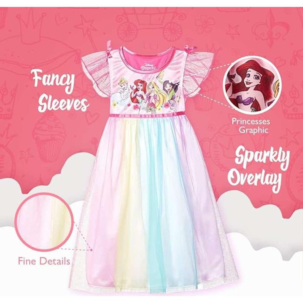 Camisón Disney Niñas 2T Princesa Encanto Frozen Sirenita