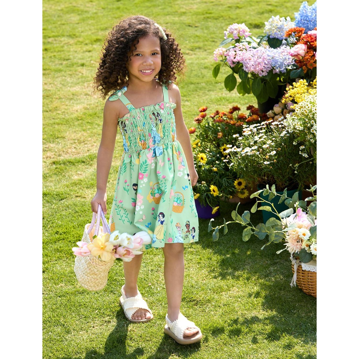 Vestido de Verano Disney Princess Elsa para Niña 2-6 Años