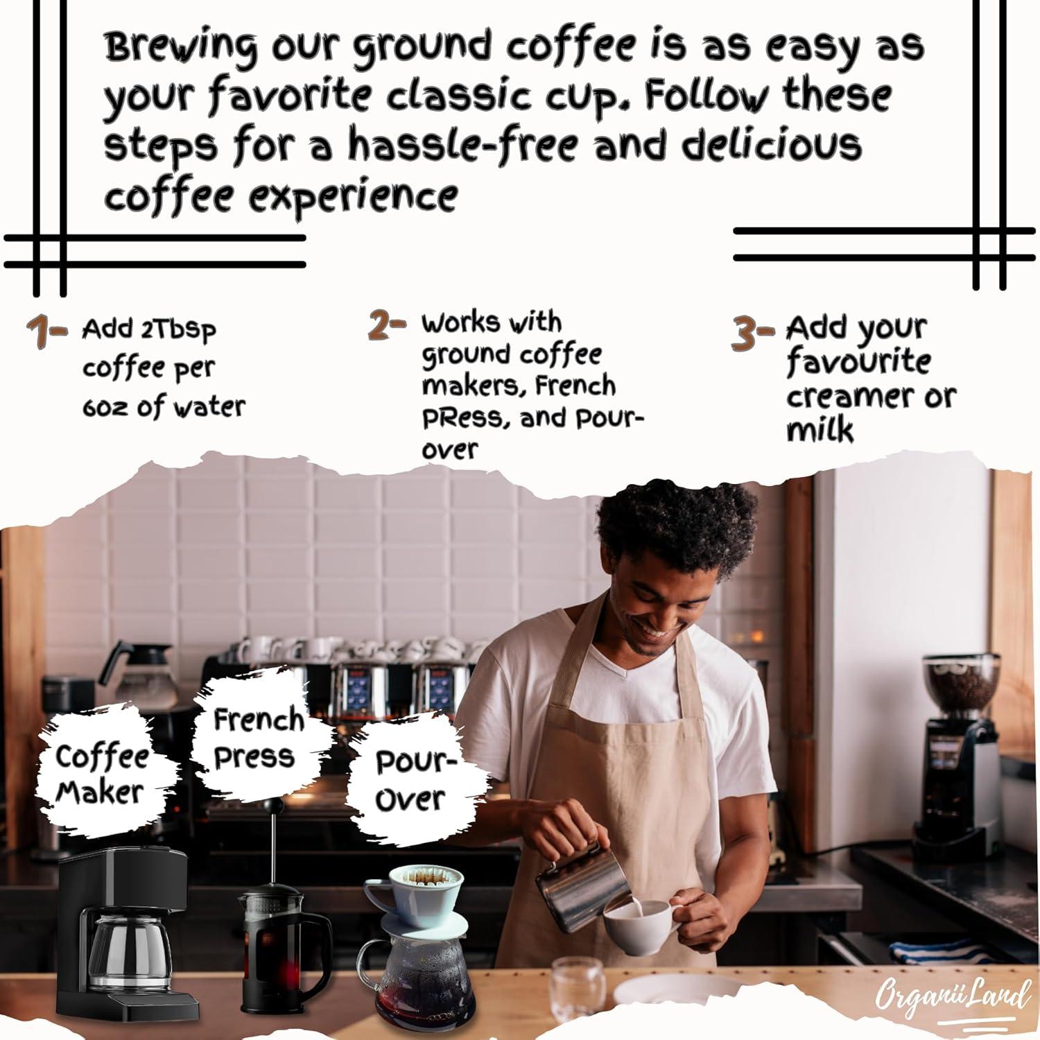 Café de Champiñones OrganiiLand con Colágeno y Proteína 30 Porciones