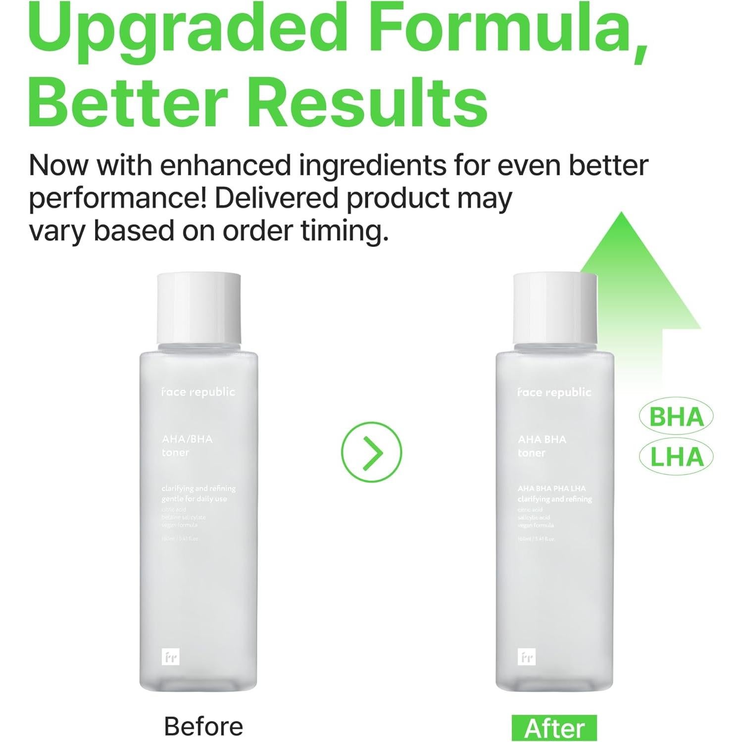 Tónico AHA BHA Face Republic 160ml - Exfoliante Hidratante Vegano