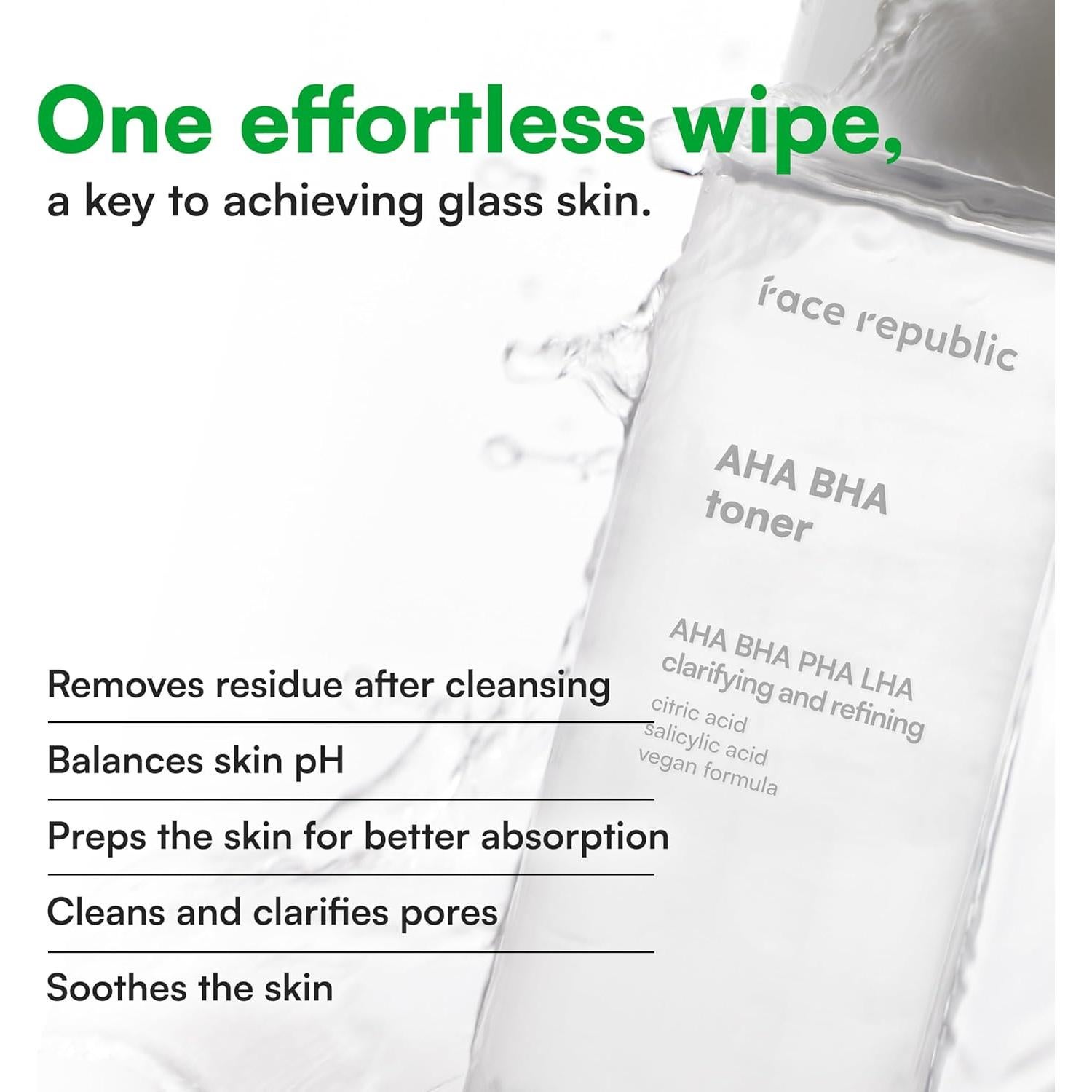 Tónico AHA BHA Face Republic 160ml - Exfoliante Hidratante Vegano