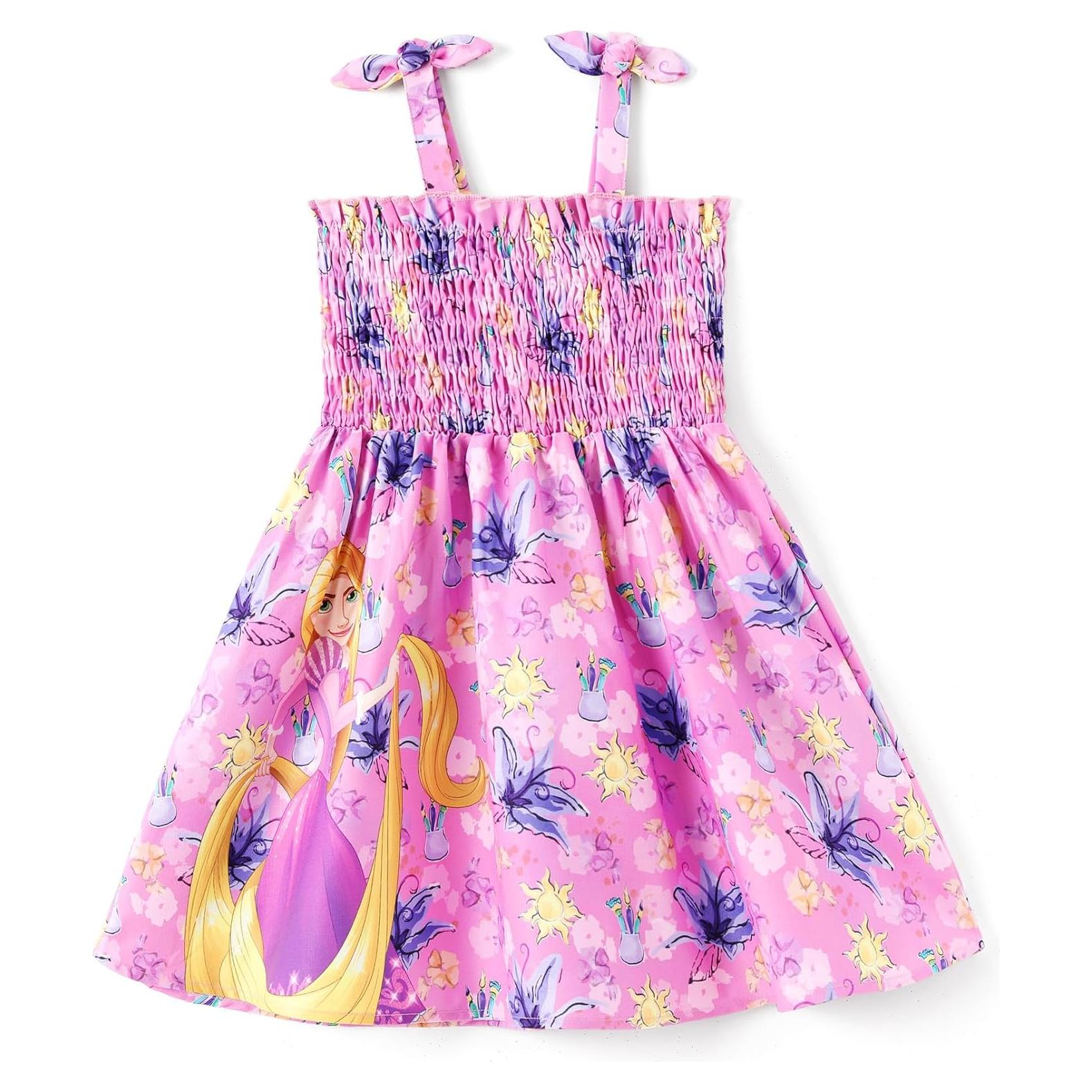 Vestido de Verano Disney Princesa Elsa 5-6 Años Lazo