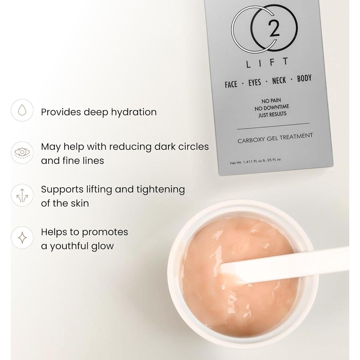 Gel de Carboxi CO2Lift Lumisque - Máscara Facial Hidratante