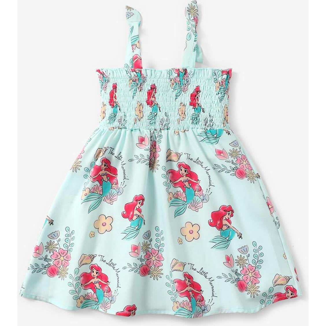 Vestido de Verano Disney Princess Elsa 3T Verde para Niña