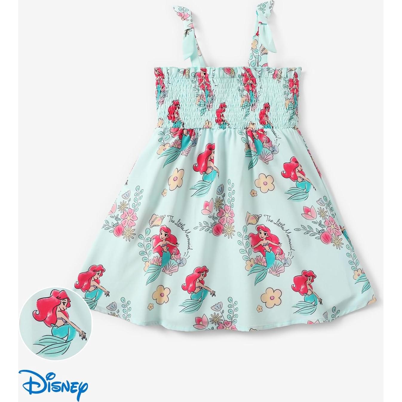 Vestido de Verano Disney Princess Elsa 3T Verde para Niña