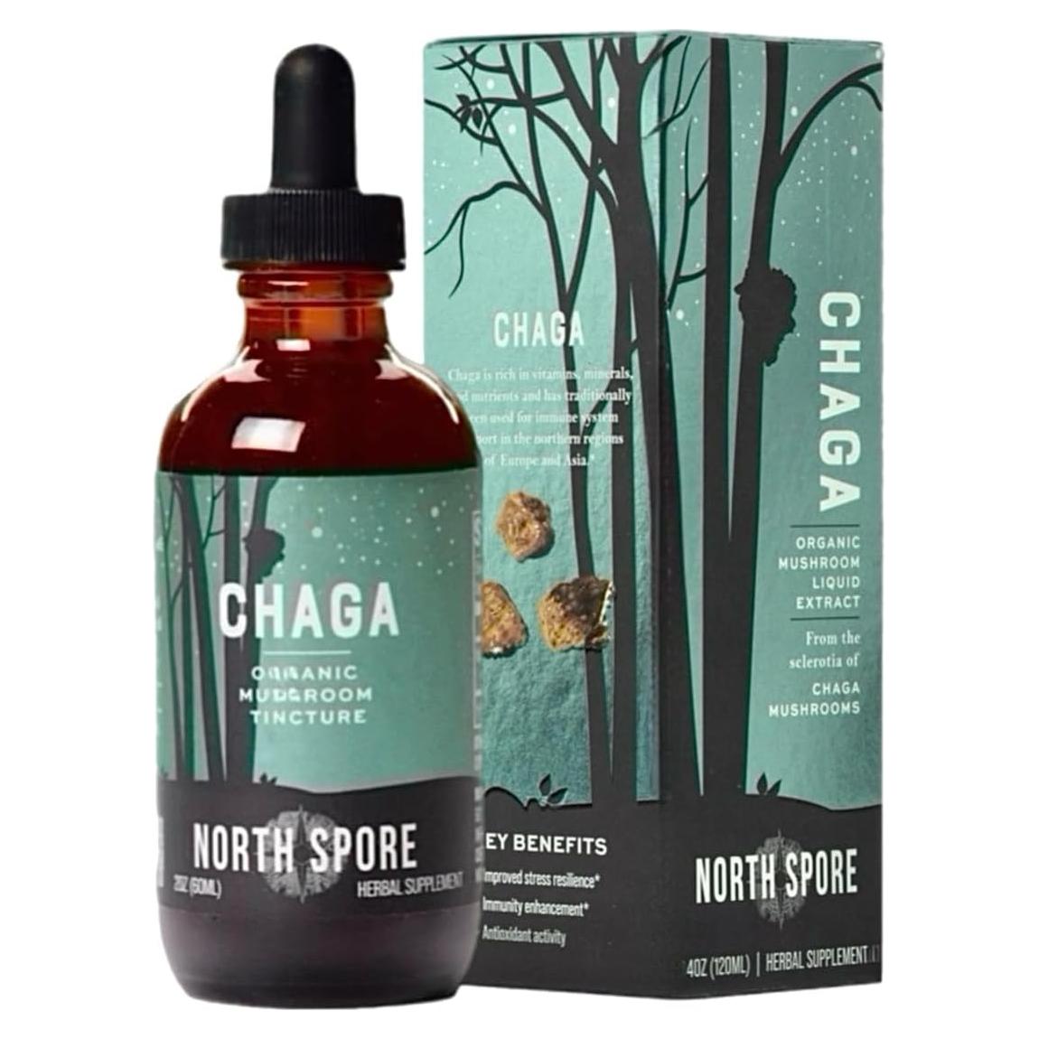 Tintura de Chaga Orgánico North Spore 118 ml - Adaptogénico