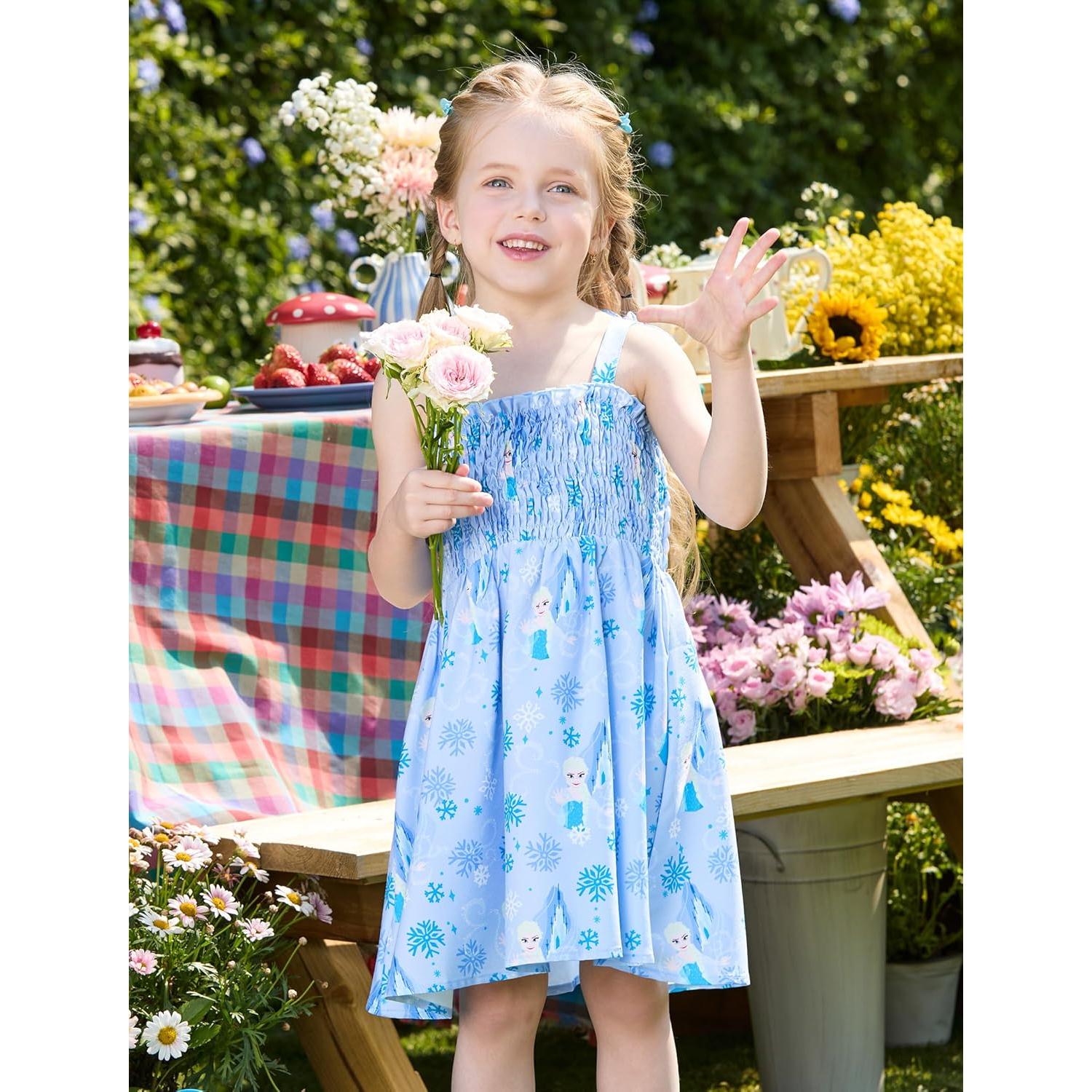 Vestido de Verano Disney Frozen Elsa para Niña 2-6 Años