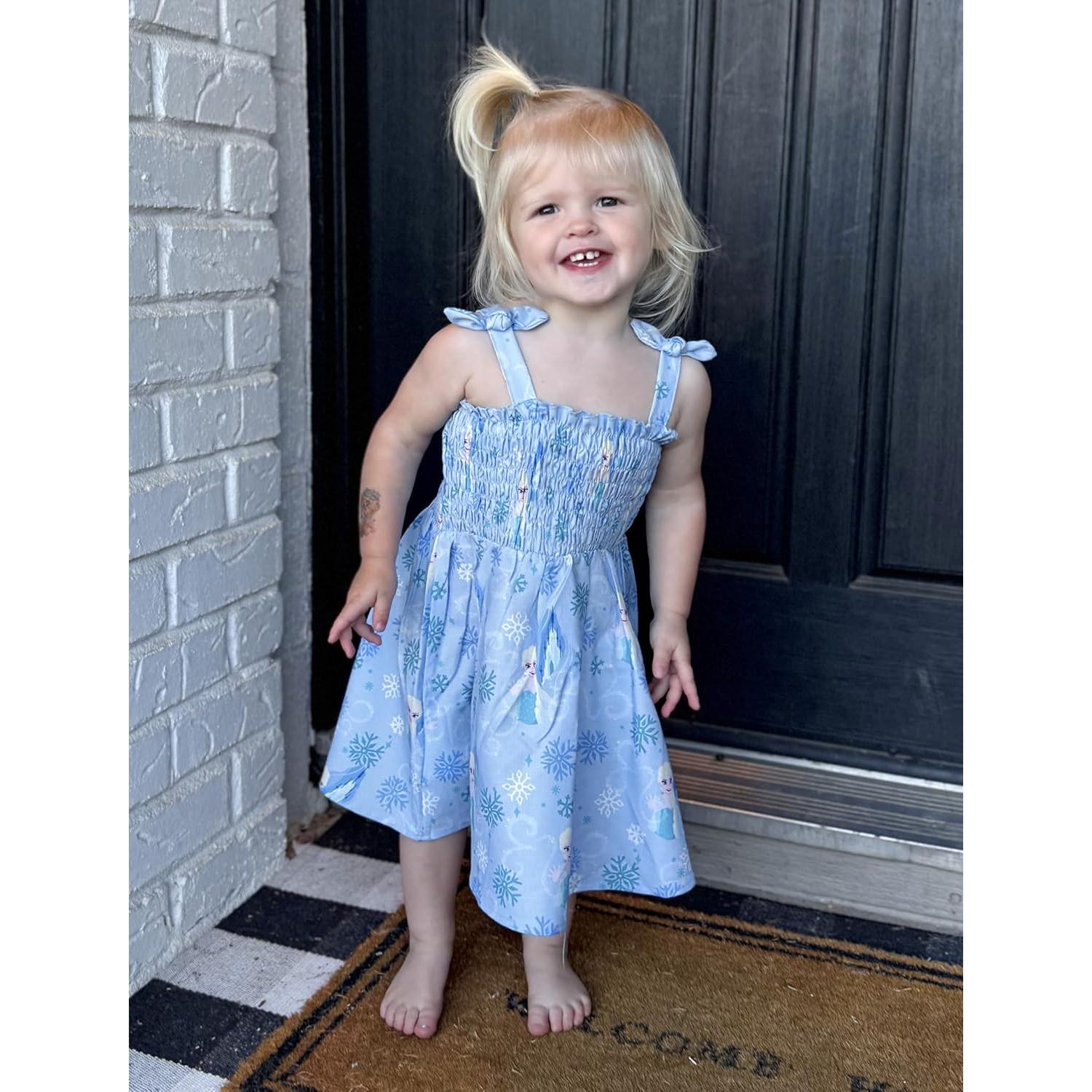Vestido de Verano Disney Frozen Elsa para Niña 5-6 Años
