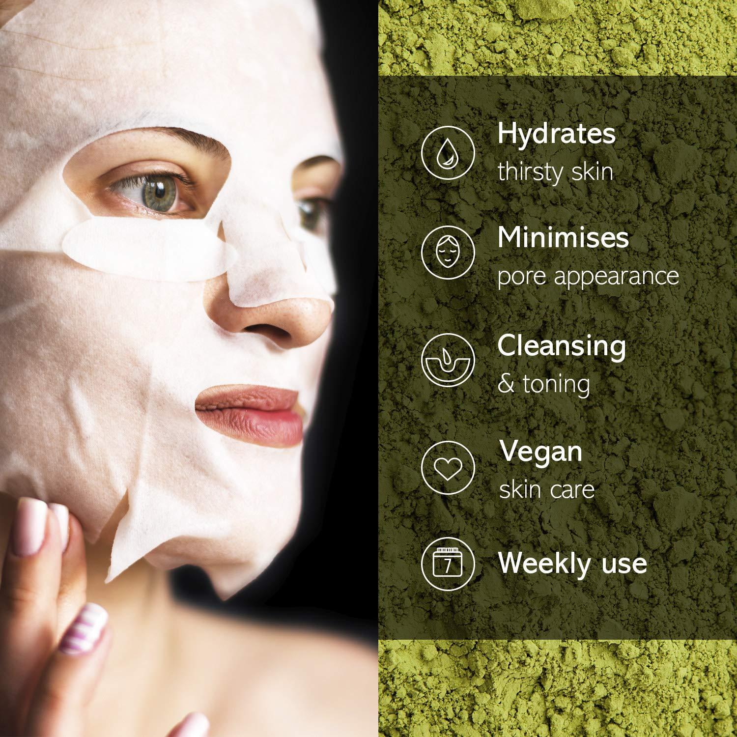 Mascarilla Hidratante Earth Kiss Kombucha y Espirulina 12u