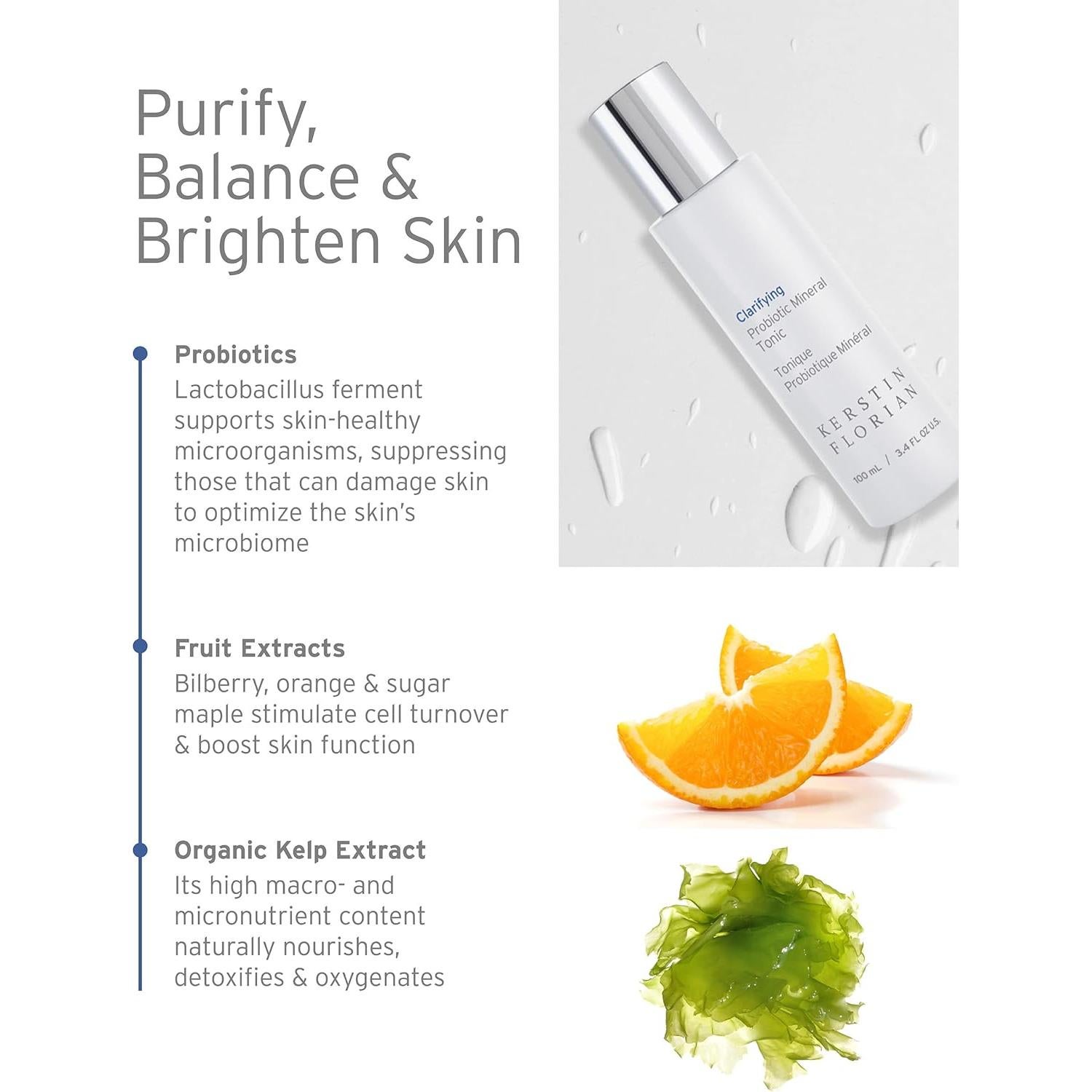 Tónico Mineral Probiotico Aclarador Kerstin Florian 100 ml