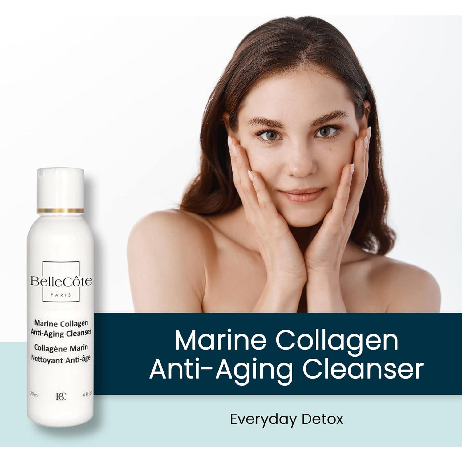 Limpiador Facial Antienvejecimiento BelleCôte 118 ml - Colágeno Marino