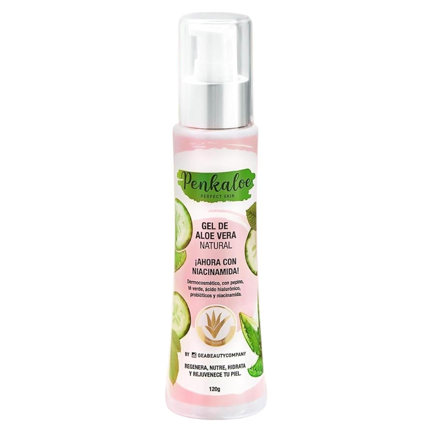 Gel de Aloe Vera Penkaloe 120 g con Niacinamida y Ácido Hialurónico
