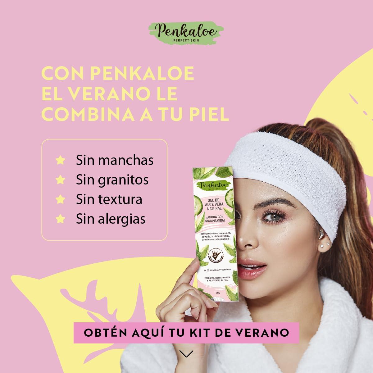 Gel de Aloe Vera Penkaloe 120 g con Niacinamida y Ácido Hialurónico