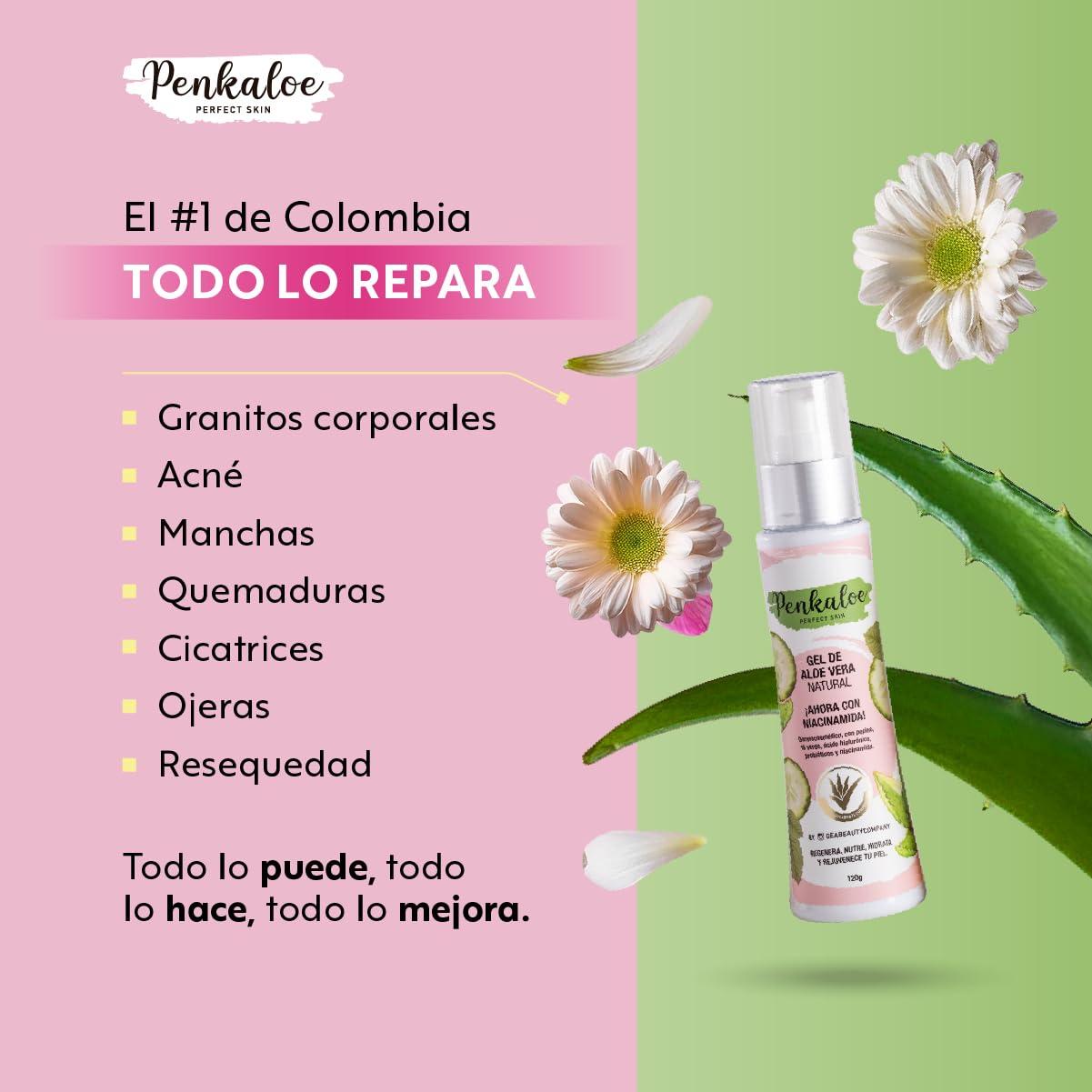 Gel de Aloe Vera Penkaloe 120 g con Niacinamida y Ácido Hialurónico