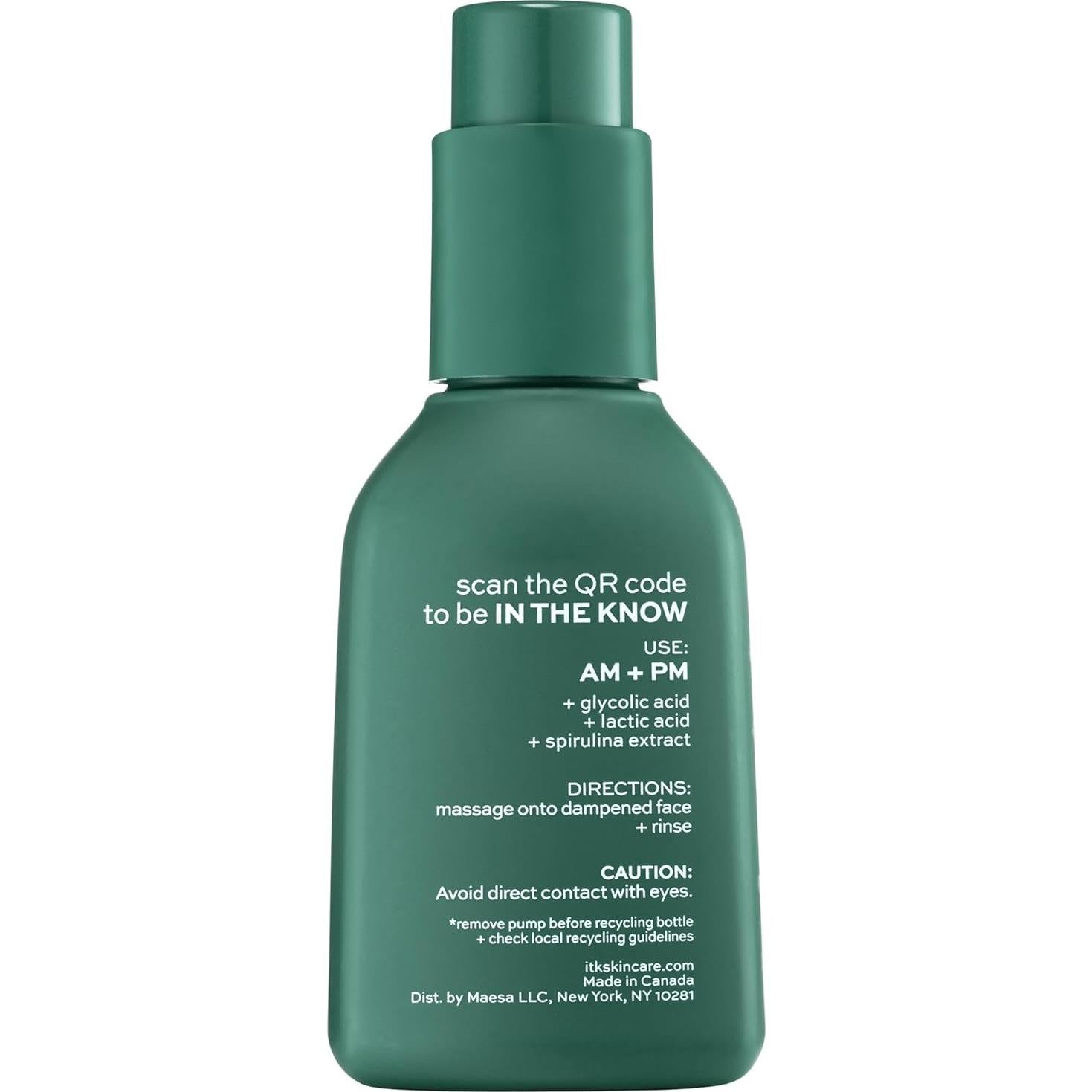 Gel Limpiador Facial Exfoliante ITK con Ácido Glicólico 148 ml