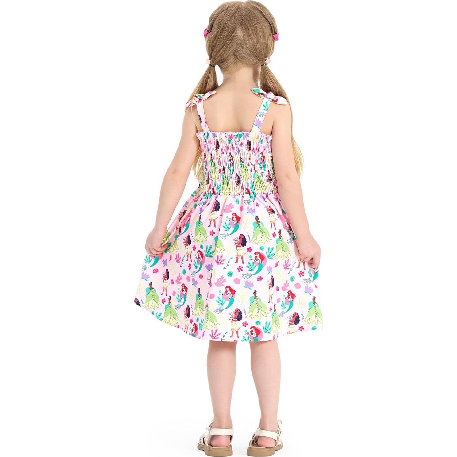 Vestido de Verano Disney Princess Elsa 5-6 Años Rosa Claro