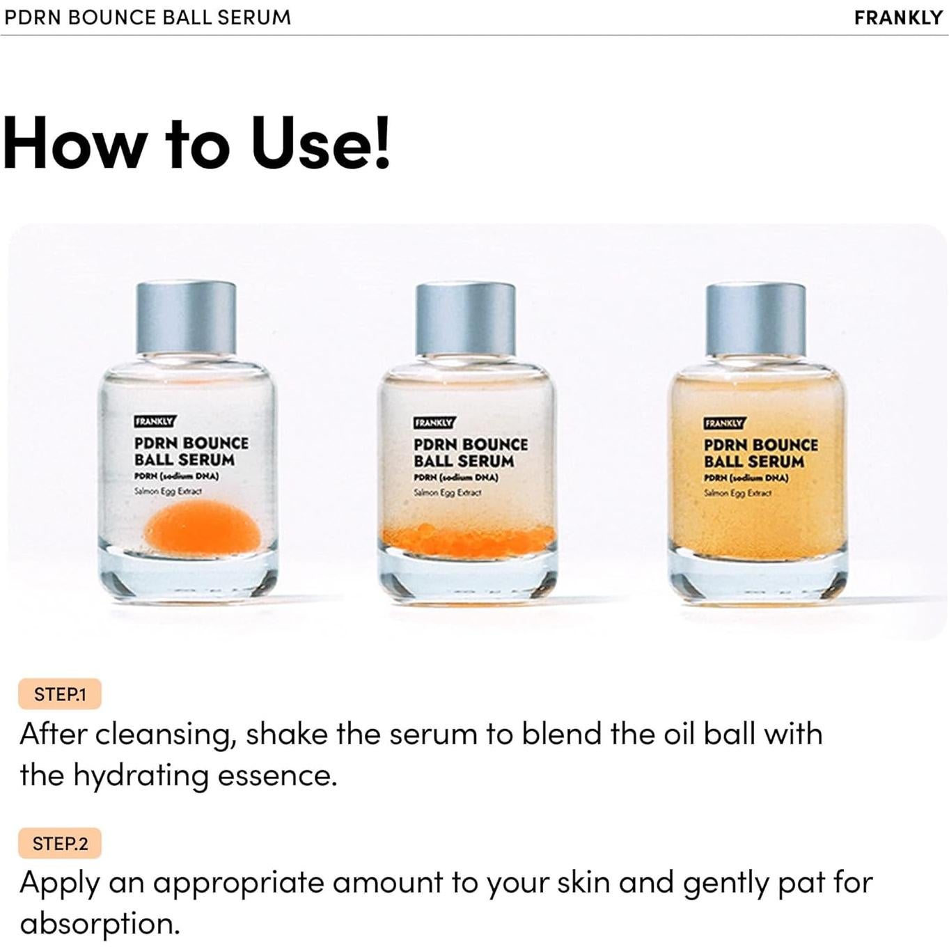 Sérum PDRN Frankly 30ml - Suero de ADN de Salmón para Piel Radiante