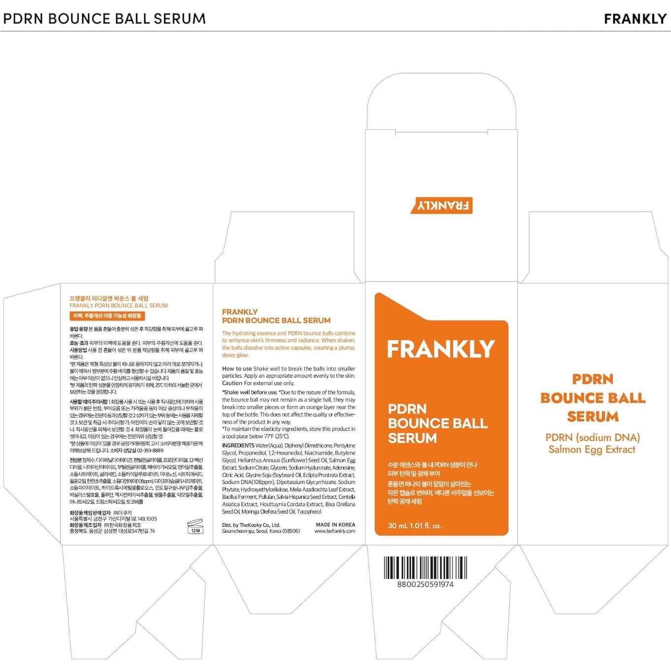Sérum PDRN Frankly 30ml - Suero de ADN de Salmón para Piel Radiante