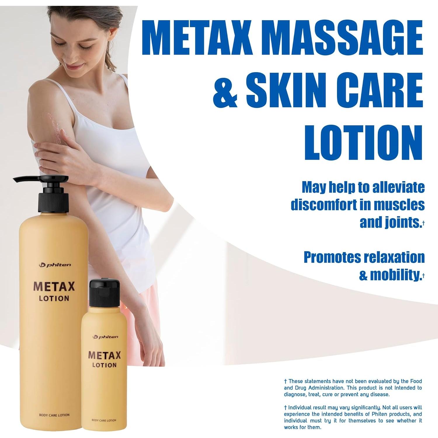 Loción de Masaje Metax Phiten 120 ml - Cuidado Muscular y Articular