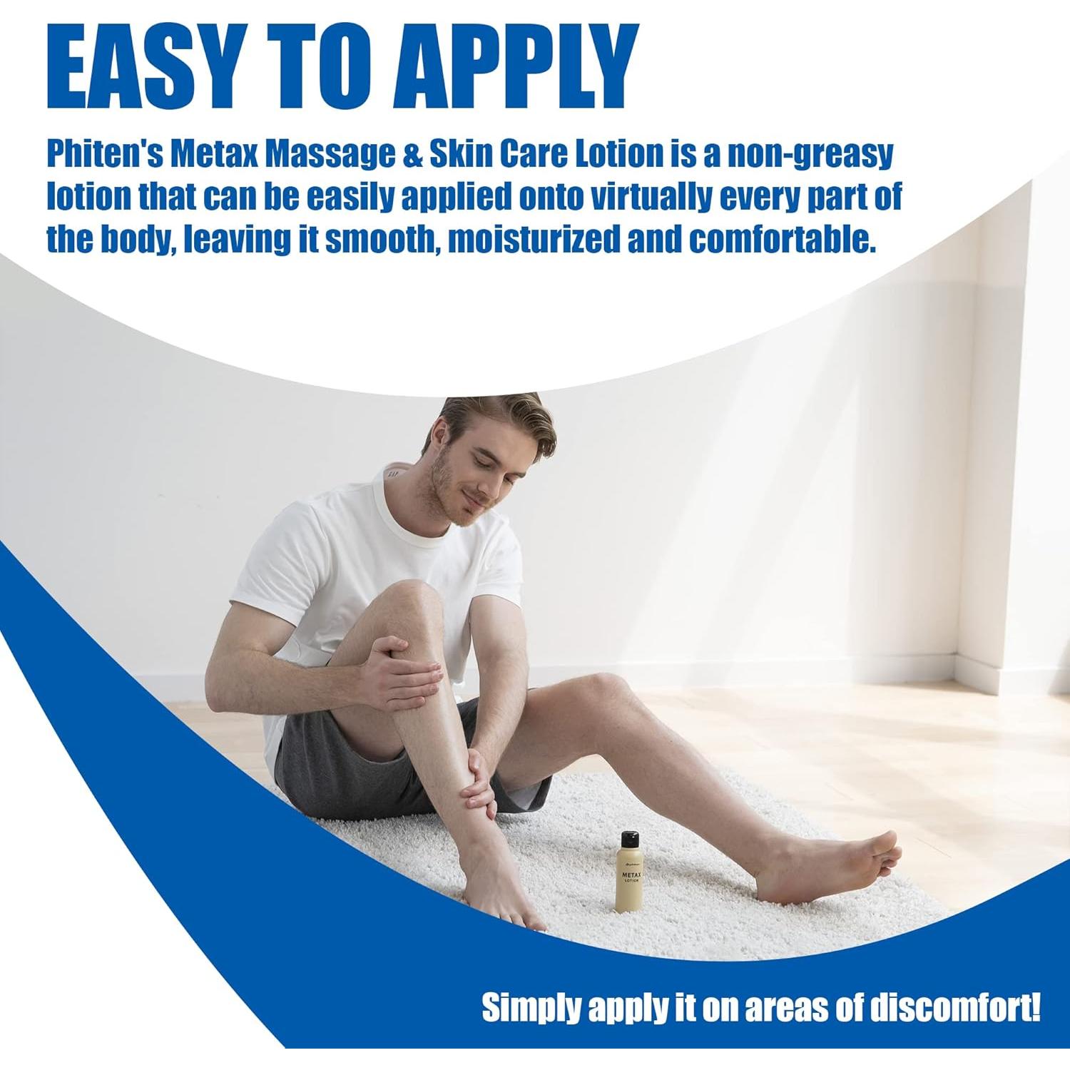 Loción de Masaje Metax Phiten 120 ml - Cuidado Muscular y Articular