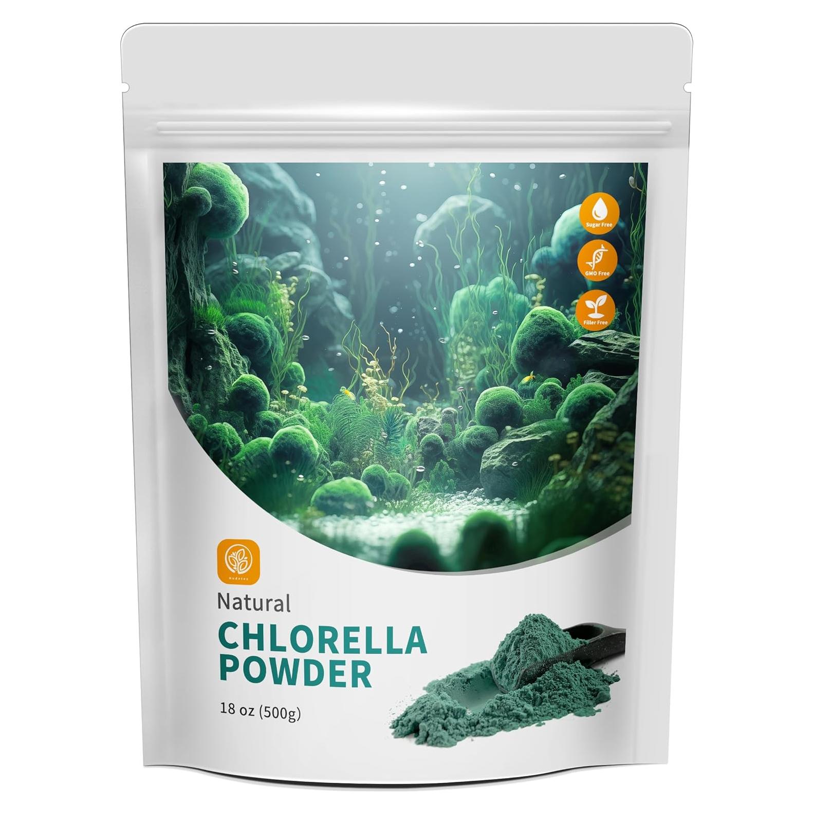 Polvo de Chlorella Natural Hudetex 510 g - Superalimento Vegano