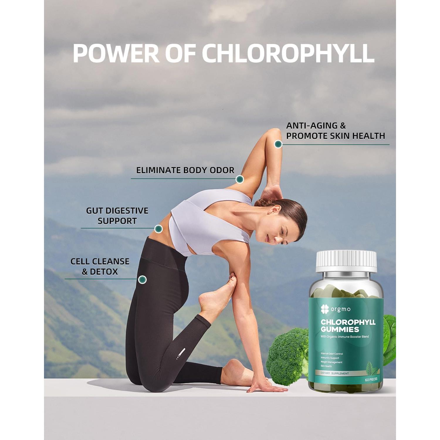 Gomitas de Clorofila ORGMO 1000UI Sin Azúcar 398g