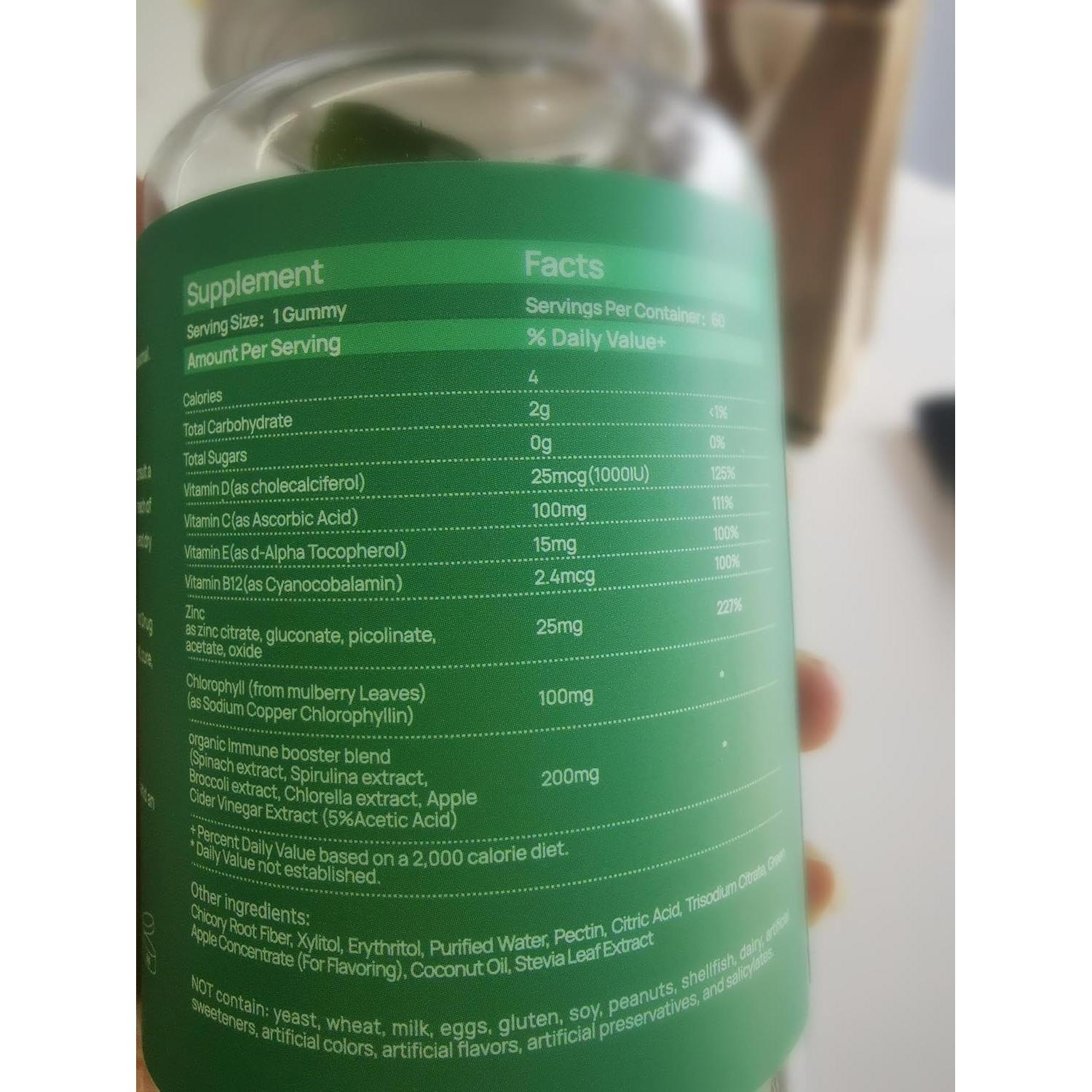 Gomitas de Clorofila ORGMO 1000UI Sin Azúcar 398g