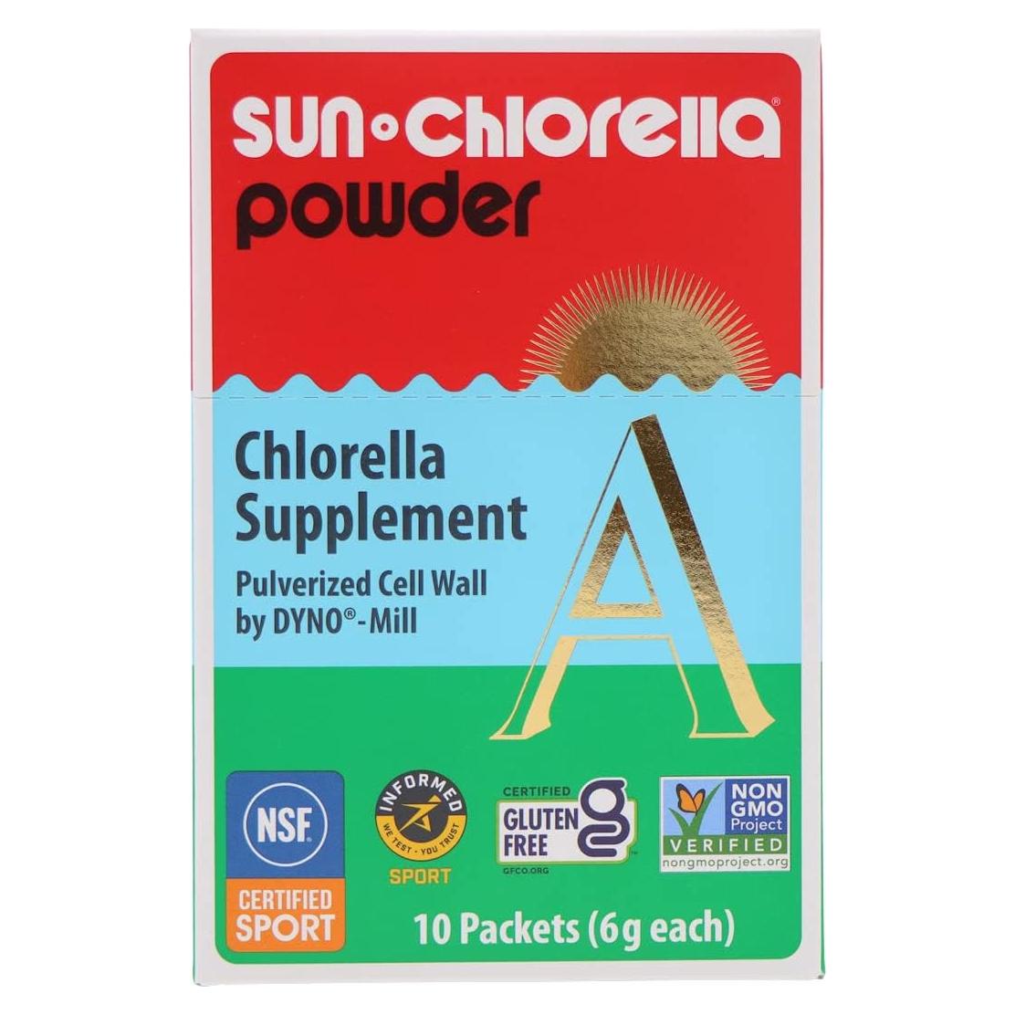 Suplemento de Algas Verdes en Polvo Sun Chlorella 100g
