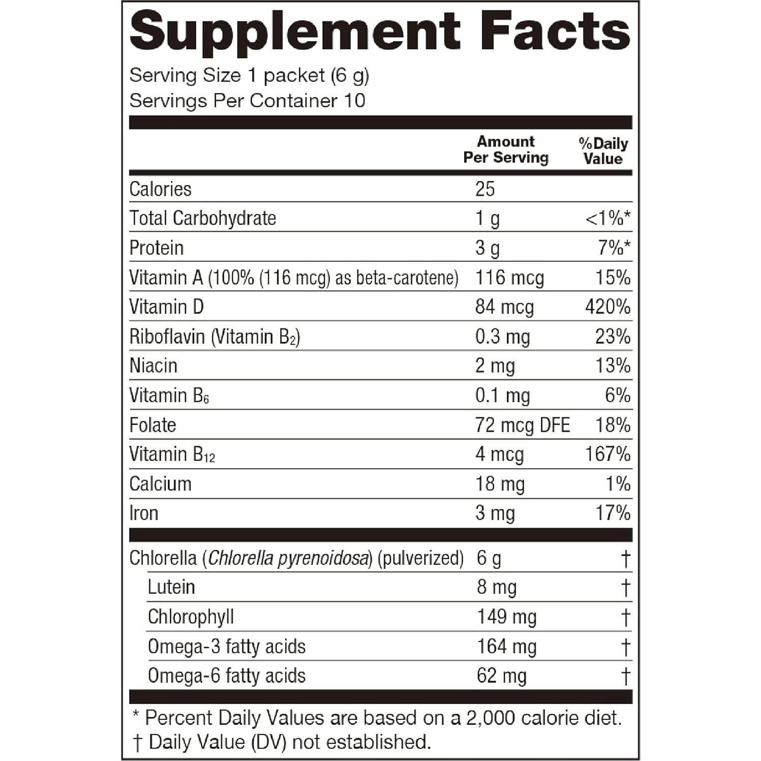 Suplemento de Algas Verdes en Polvo Sun Chlorella 100g