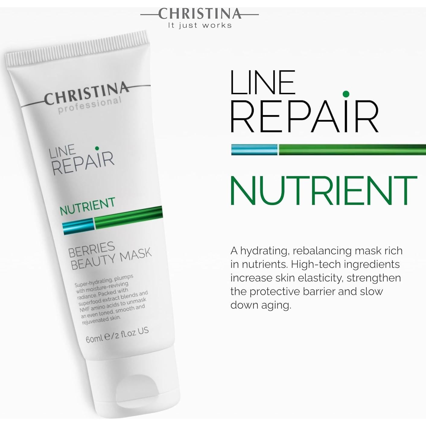 Máscara Facial Reparadora Christina Berries 60ml Hidratante