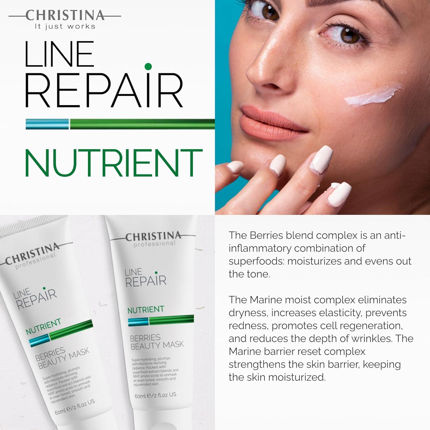 Máscara Facial Reparadora Christina Berries 60ml Hidratante