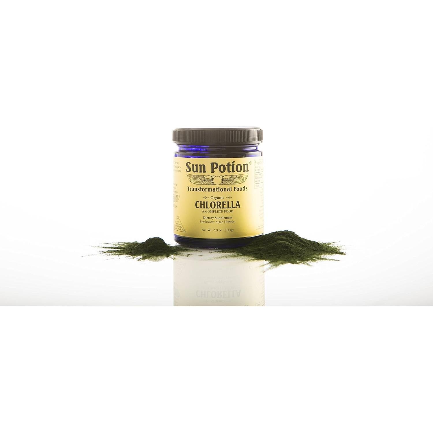 Polvo de Chlorella 111g Sun Potion - Superalimento Orgánico Vegano