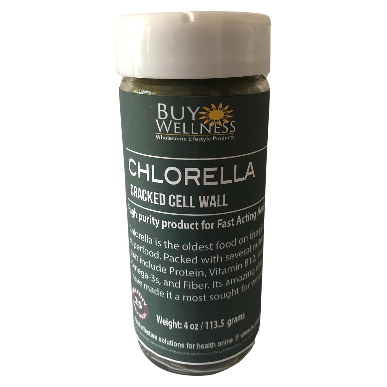 Polvo de Chlorella Orgánica Buy Wellness 113 g - Superfood Vegano