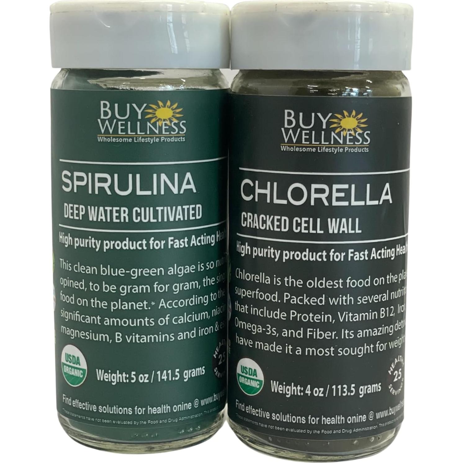 Polvo de Chlorella Orgánica Buy Wellness 113 g - Superfood Vegano