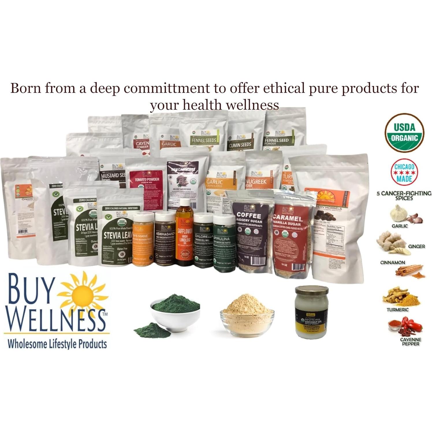 Polvo de Chlorella Orgánica Buy Wellness 113 g - Superfood Vegano