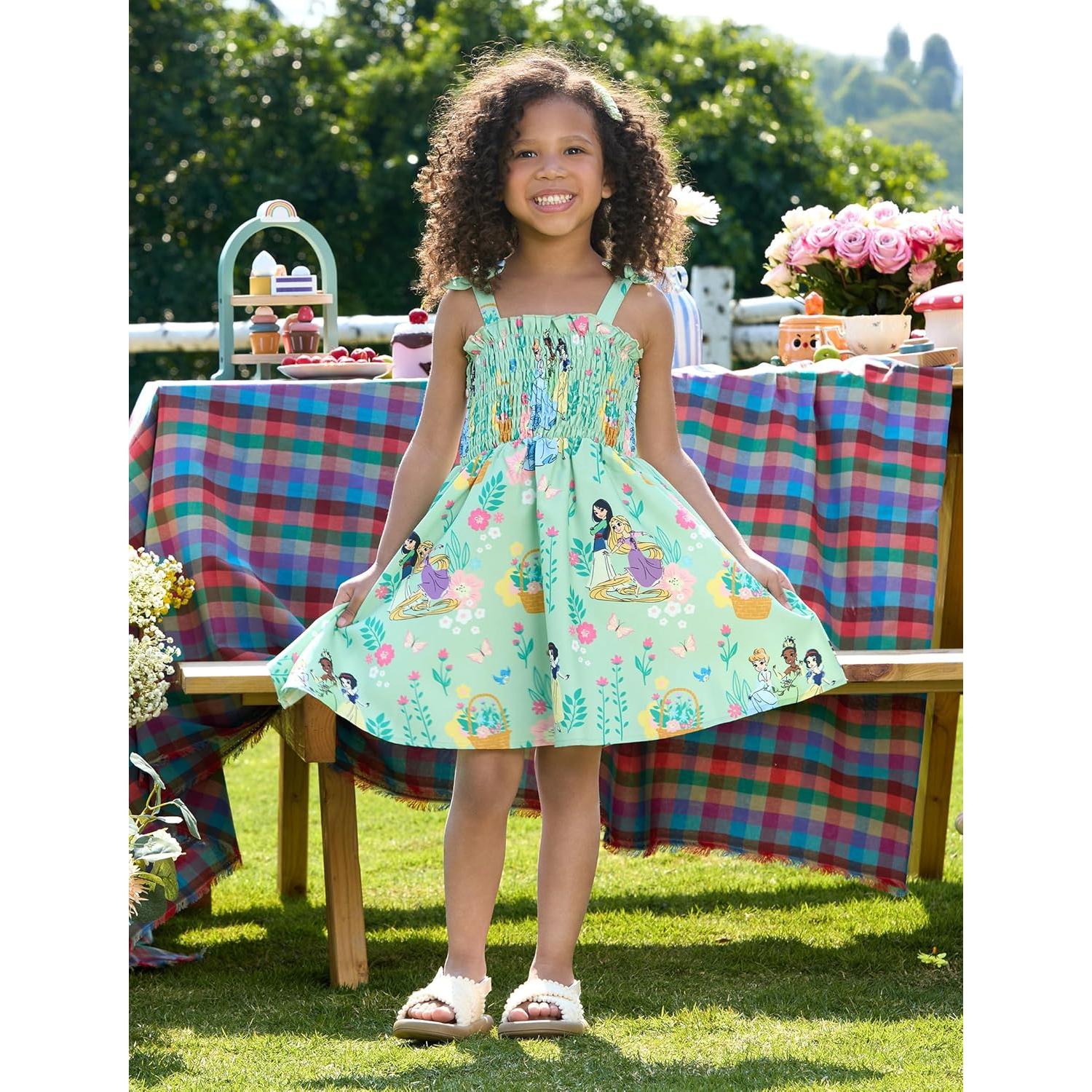 Vestido de Verano Disney Princess Elsa para Niña 2-6 Años