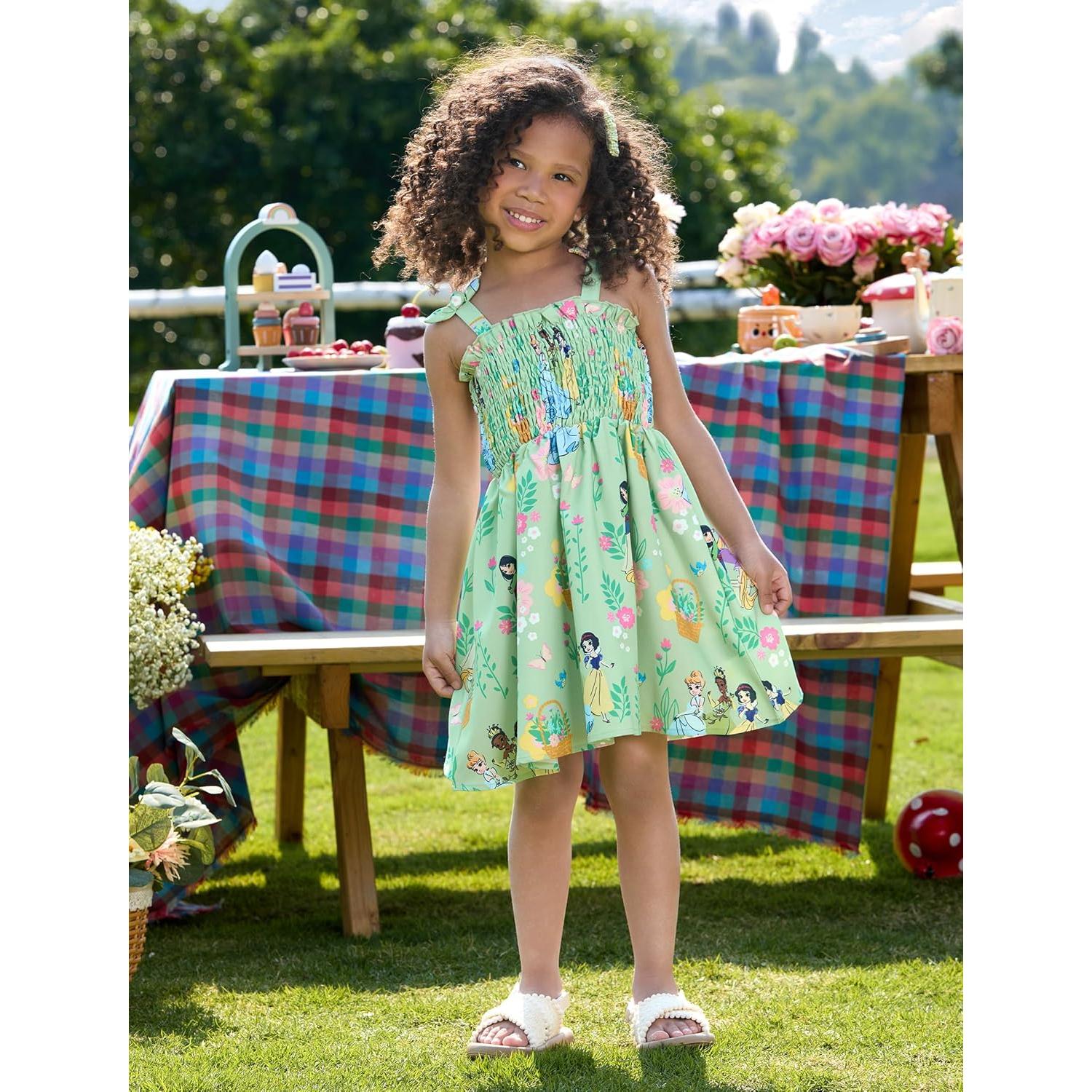 Vestido de Verano Disney Princess Elsa para Niña 2-6 Años