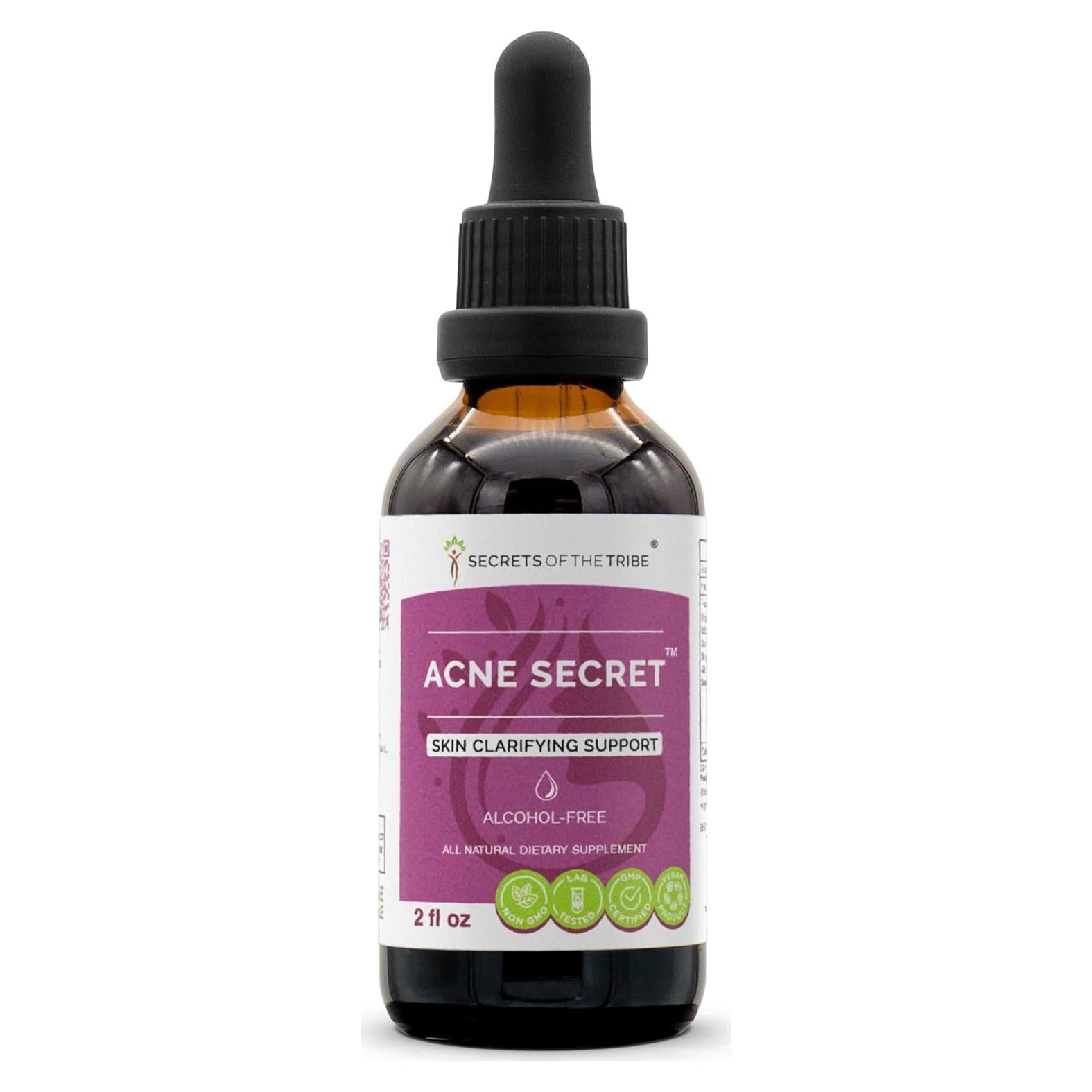 Extracto Herbal Sin Alcohol para Acné 59.15 ml - Secretos de la Tribu