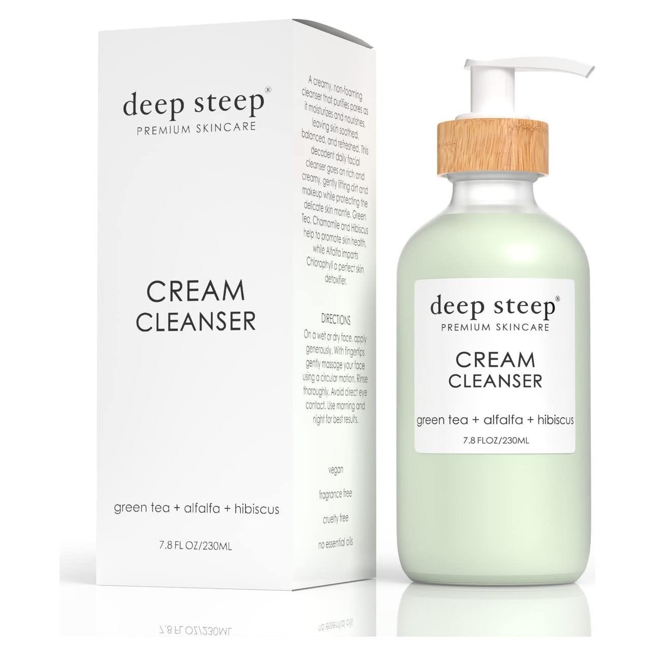 Limpiador Facial Crema Deep Steep 220 g Vegano Hidratante