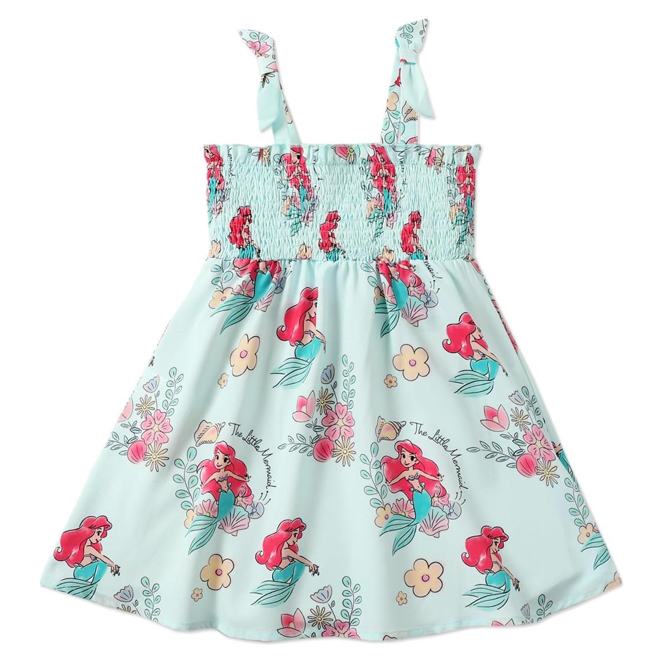 Vestido de Verano Disney Princesa Elsa 2-6 Años Verde