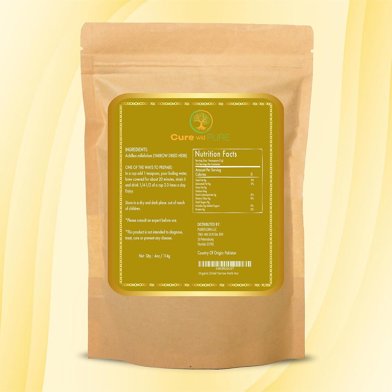 Té de Milenrama Orgánica Cura con Pura - 113.4 g Sin OGM