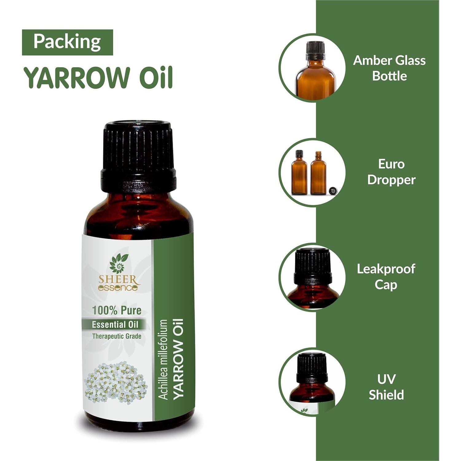 Aceite Esencial de Yarrow 100% Puro 15 ml - Sheer Essence