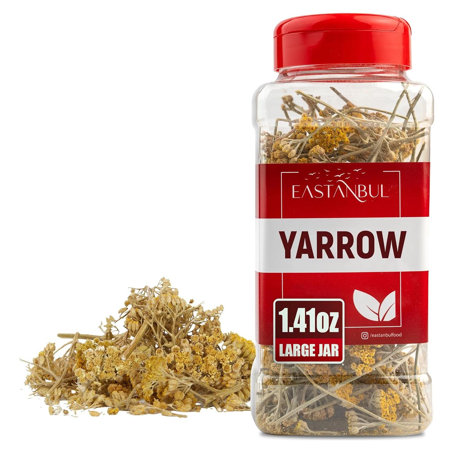 Té de Yarrow Eastanbul 40g - Hierba Suelta Natural Sin Cafeína